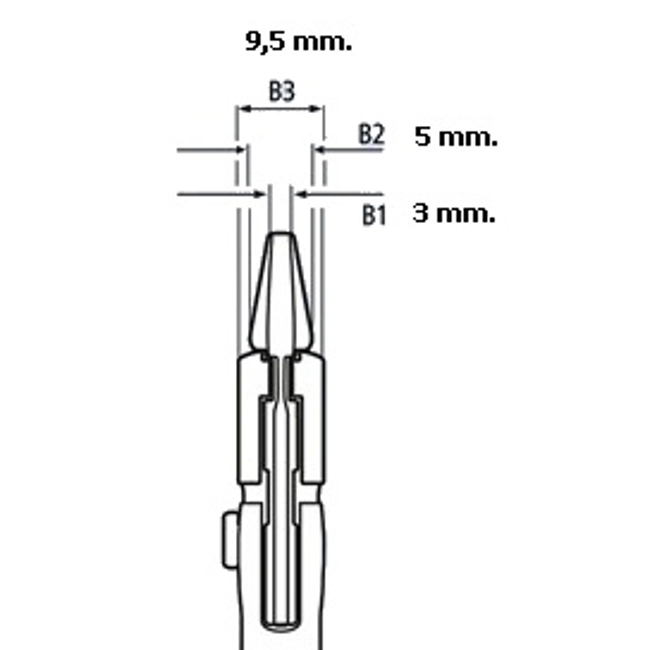 Vendita online Pinza chiave regolabile da 125 mm. - Knipex